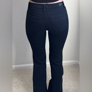 PAIGE “skyline” bootcut black denim jeans